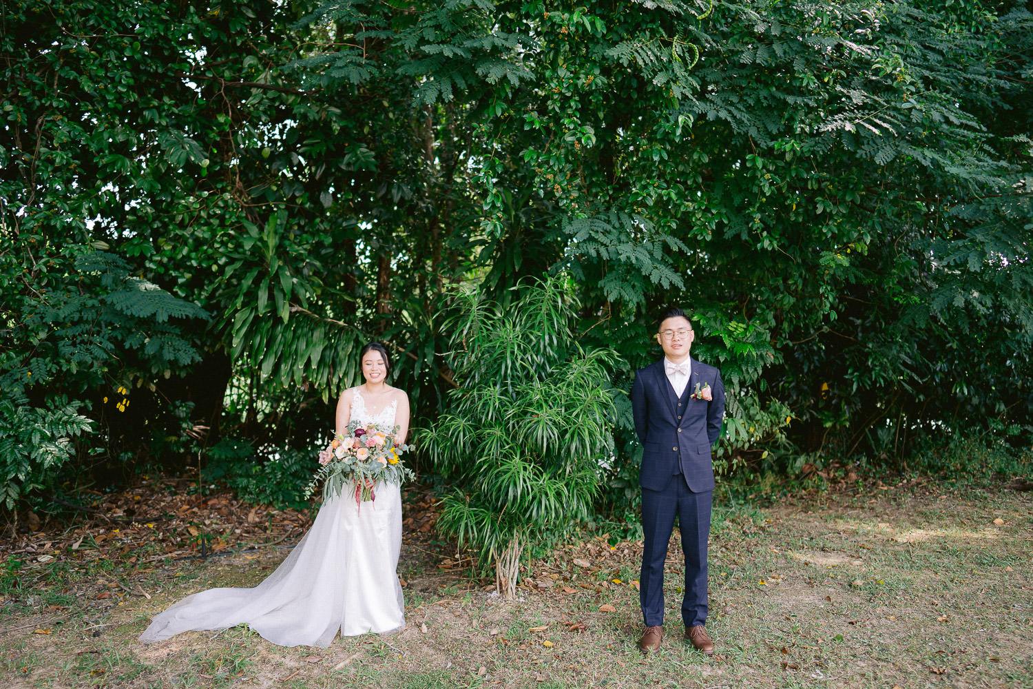 wedding day thomson road baptist church white rabbit lunch banquet bride groom