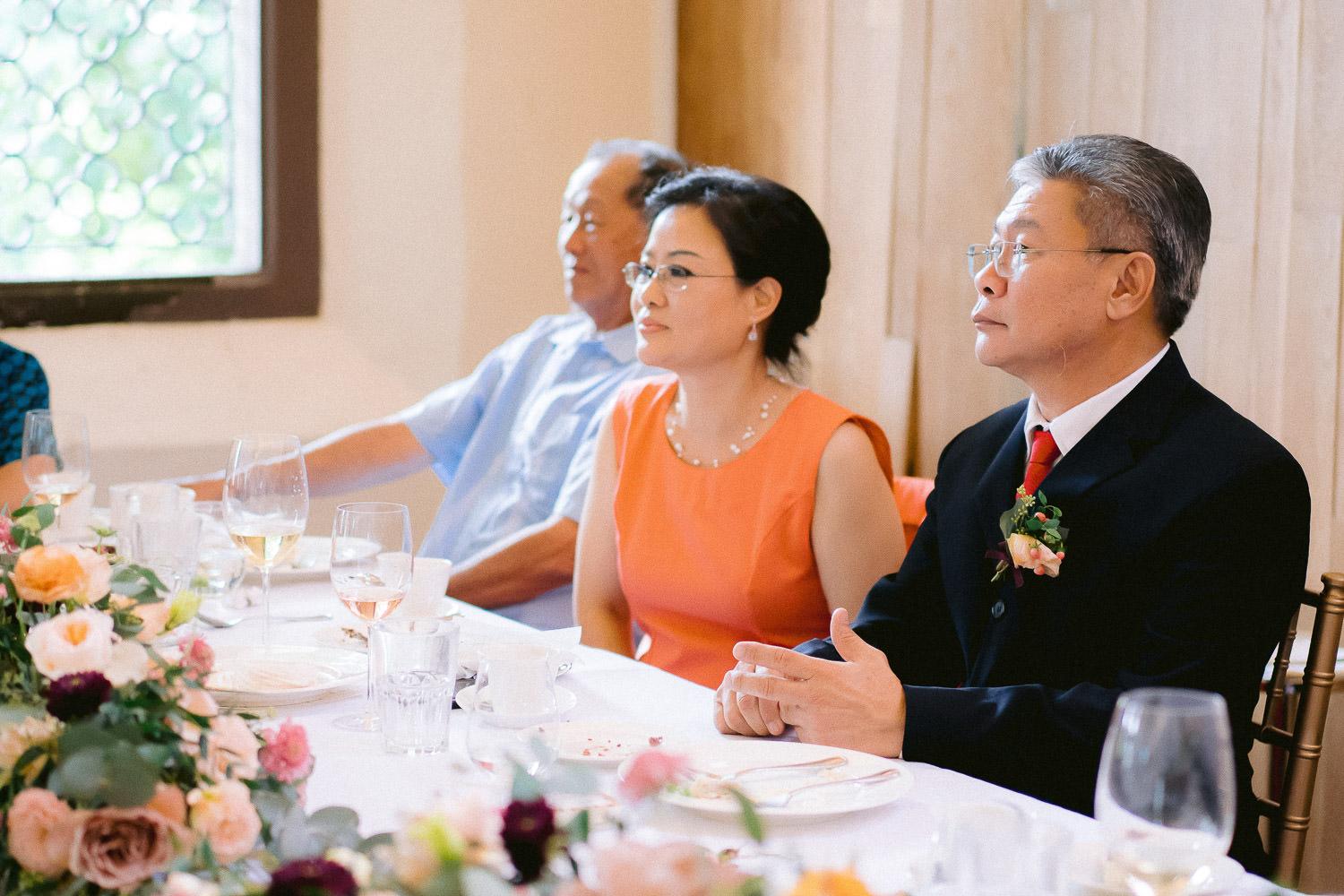 wedding day thomson road baptist church white rabbit lunch banquet bride groom